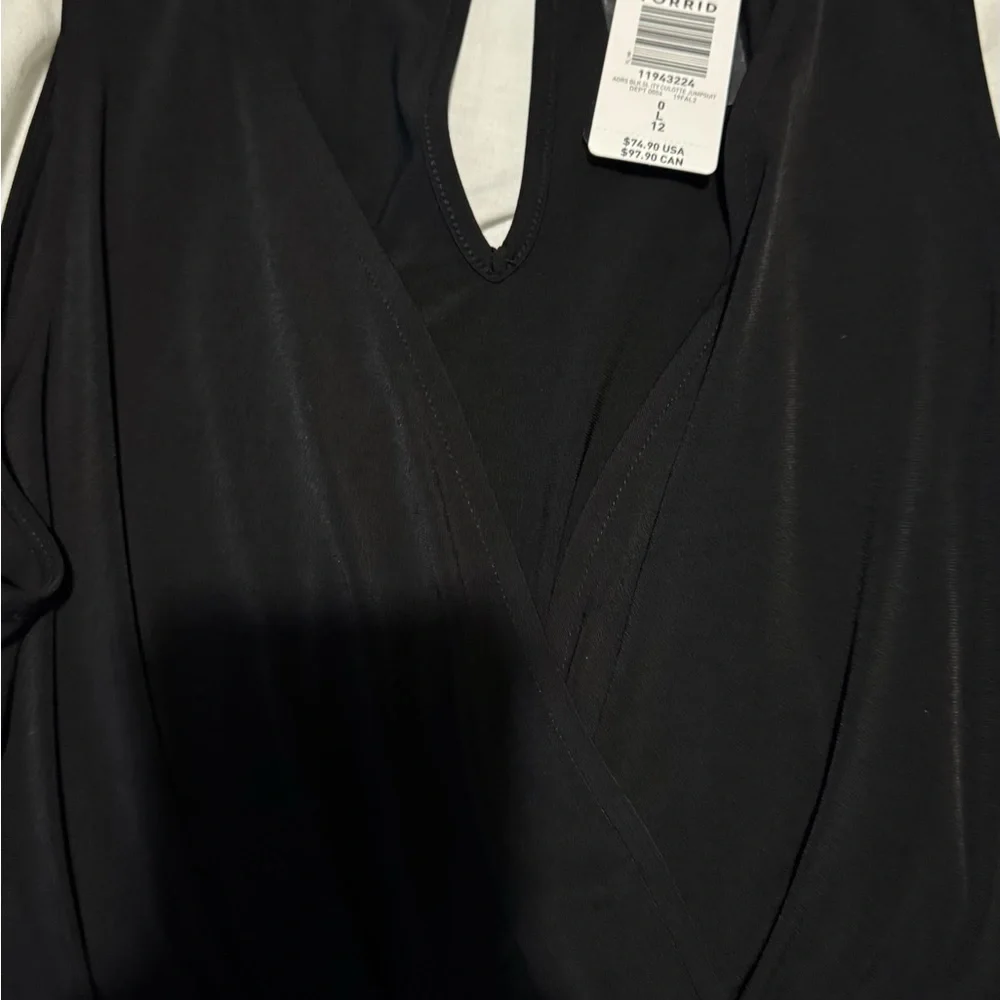 Torrid Black Women's Jumpsuit size 0 12/14 - Picture 4 of 4